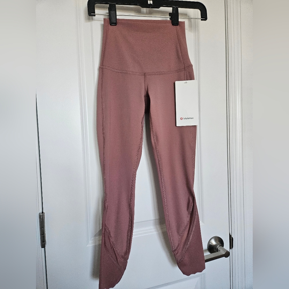 NWT Lululemon Wunder Under HR Crop 23' *Sclp SCHI Spiced Chai Luxtreme SZ 0